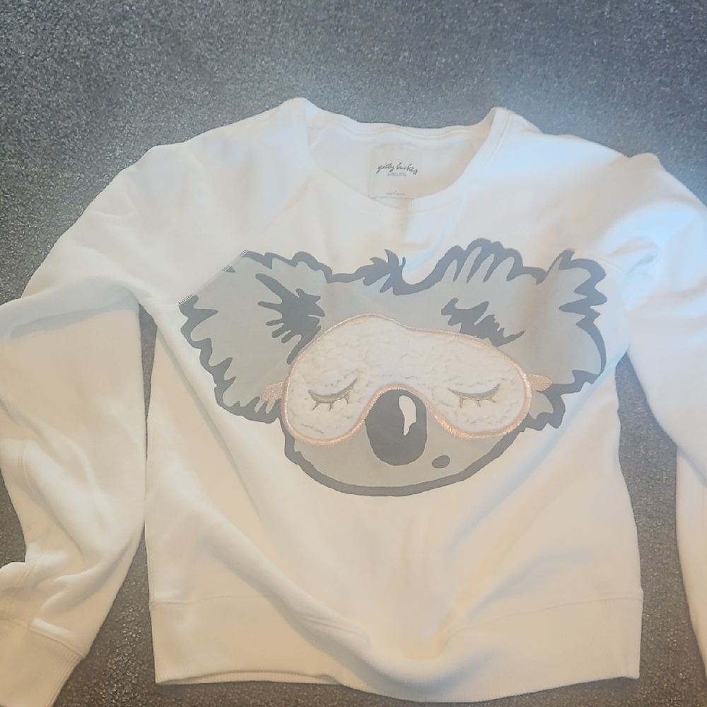 Gilly Hicks White and Gray Koala Sweater